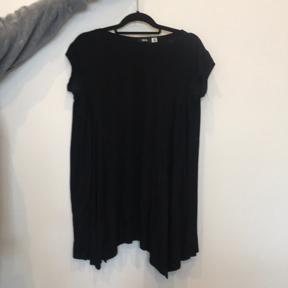 BDG black short-sleeve t-shirt swing dress
